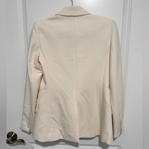 Club Monaco Cream Women’s Tuxedo Blazer - Picture 6 of 7